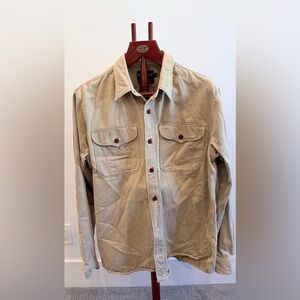 Men's Casual Button Down Shirt - Tan